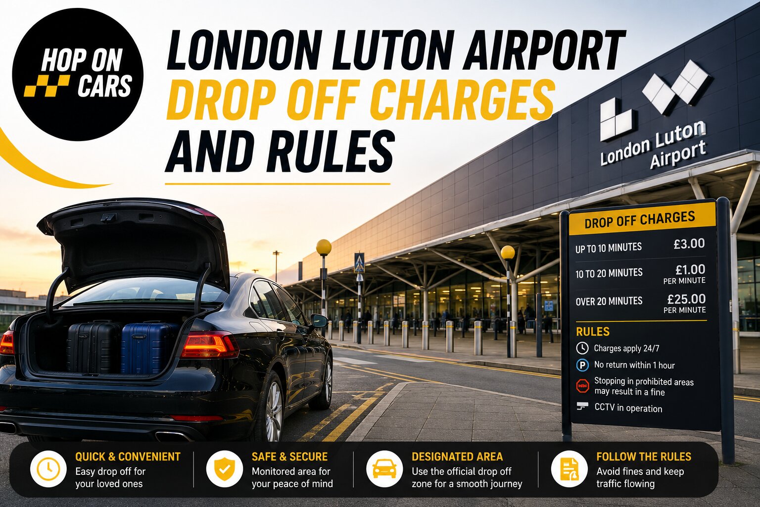London Luton Airport Drop Off Charges and Rules